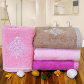 Royal Bamboo 500 GSM Hand Towels Set of 4, Multicolor | 100% Bamboo, Ultra Soft, Highly Absorbent Eco-Friendly Towels - Rangoli
